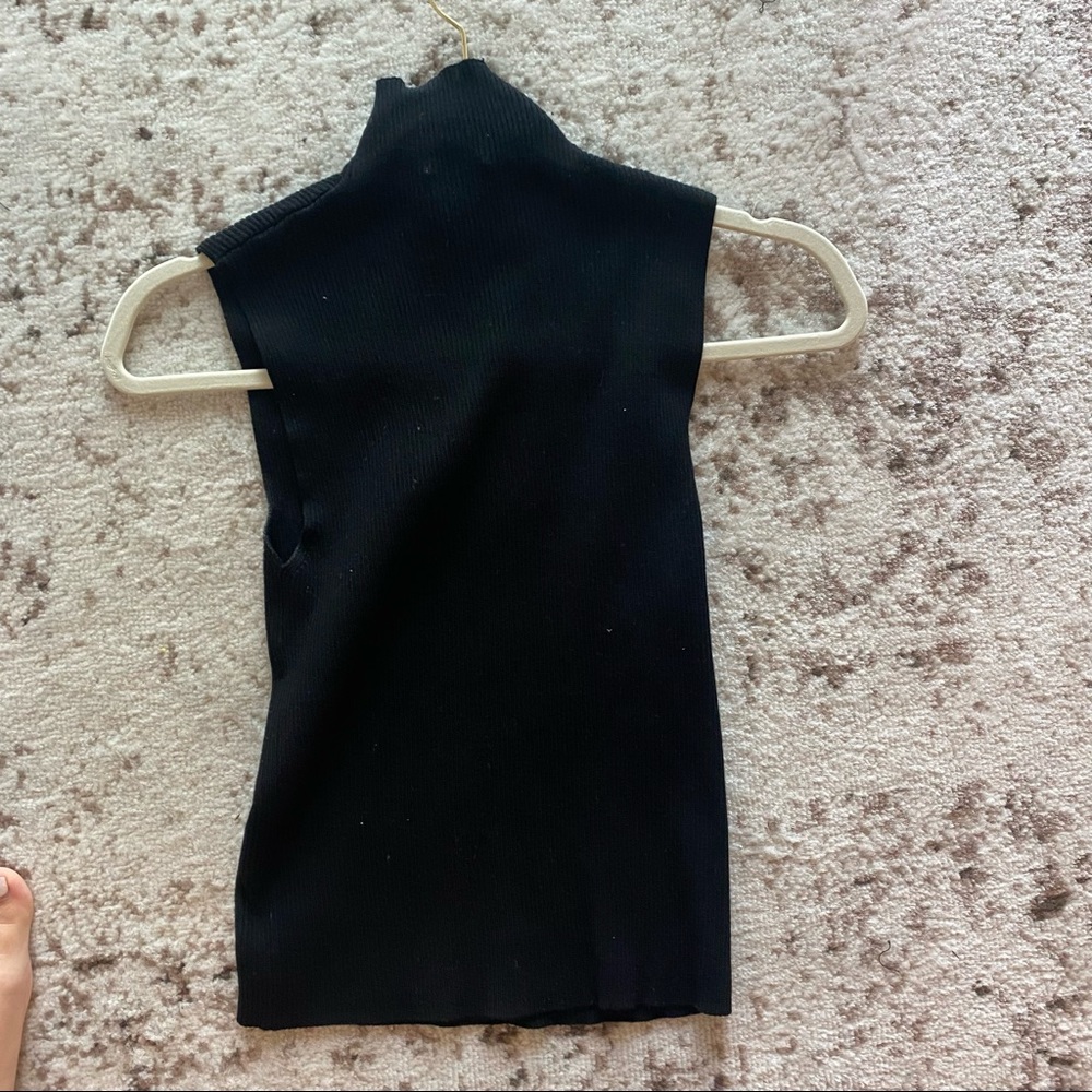 Zara sleeveless turtleneck top